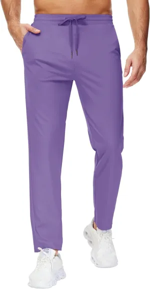 29"/34"/36" Inseam Men's Sweatpants with Zipper Pockets Men Joggers Running Workout Athletic Gym Track Tall Pants