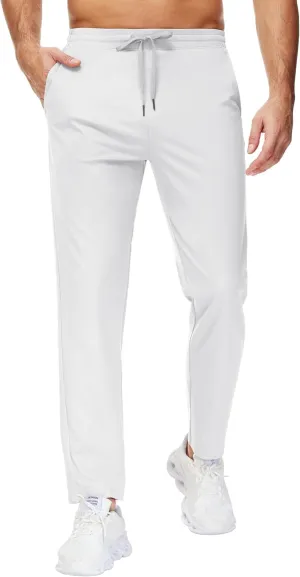 29"/34"/36" Inseam Men's Sweatpants with Zipper Pockets Men Joggers Running Workout Athletic Gym Track Tall Pants