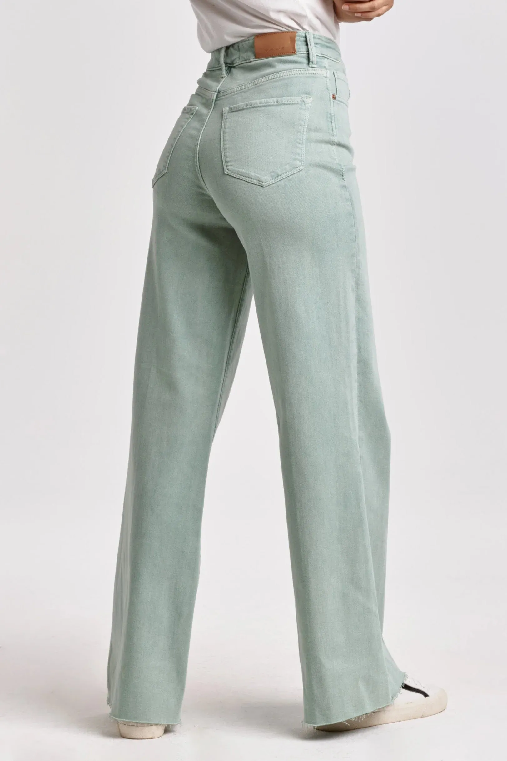 Fiona Wide Leg Super High Rise - Fresh Mint [Dear John Denim]