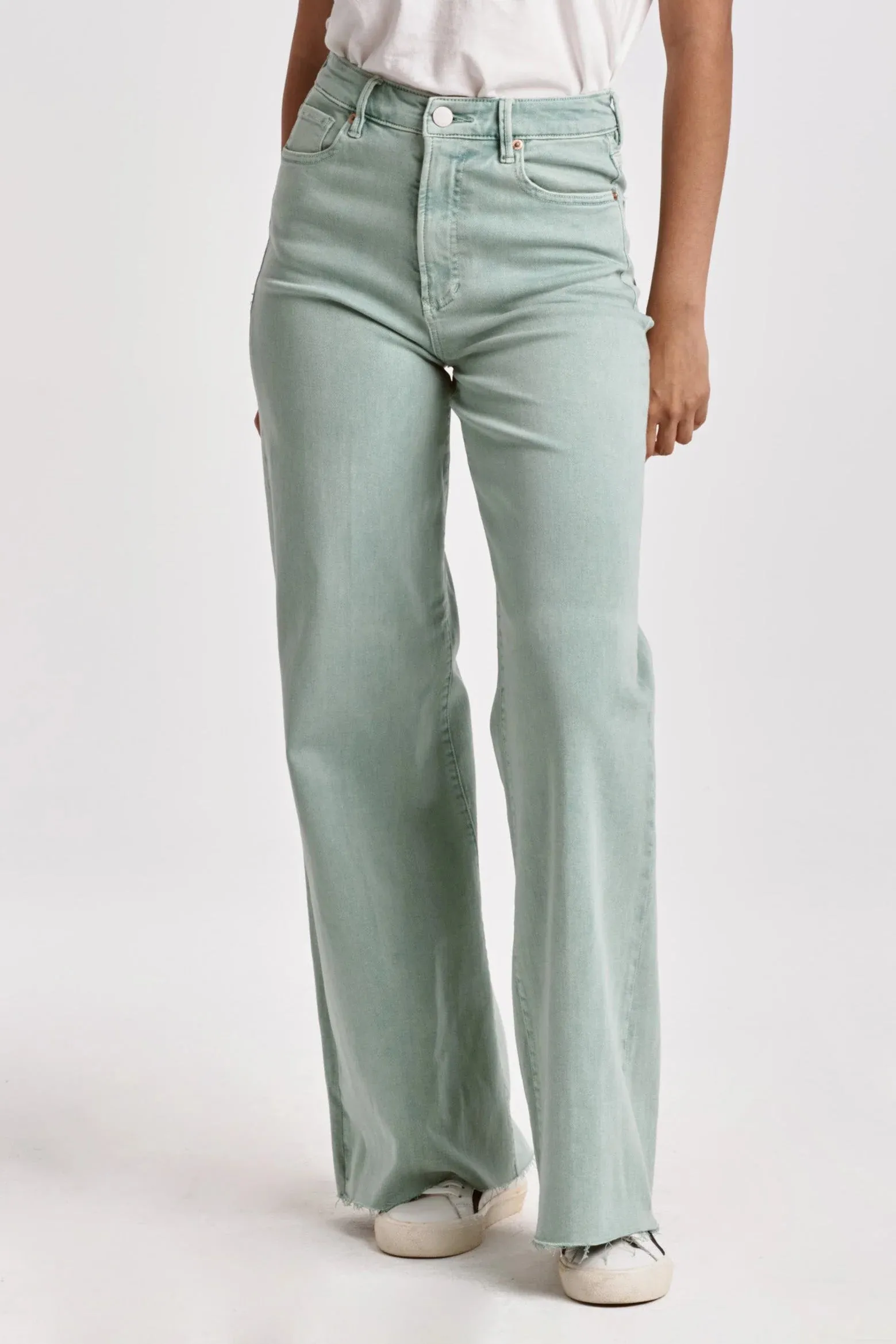Fiona Wide Leg Super High Rise - Fresh Mint [Dear John Denim]