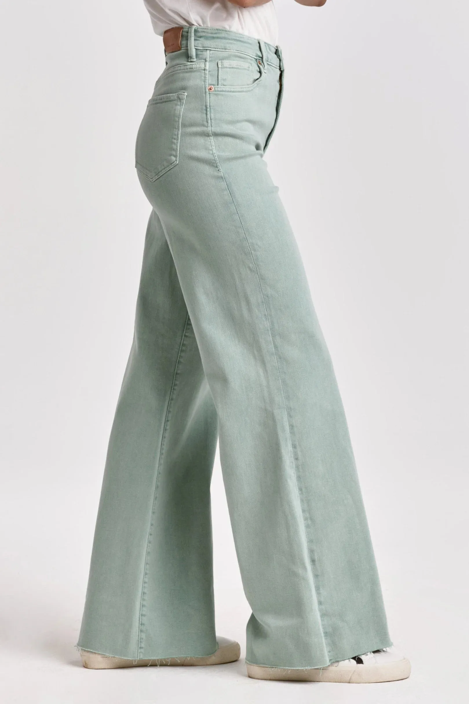 Fiona Wide Leg Super High Rise - Fresh Mint [Dear John Denim]