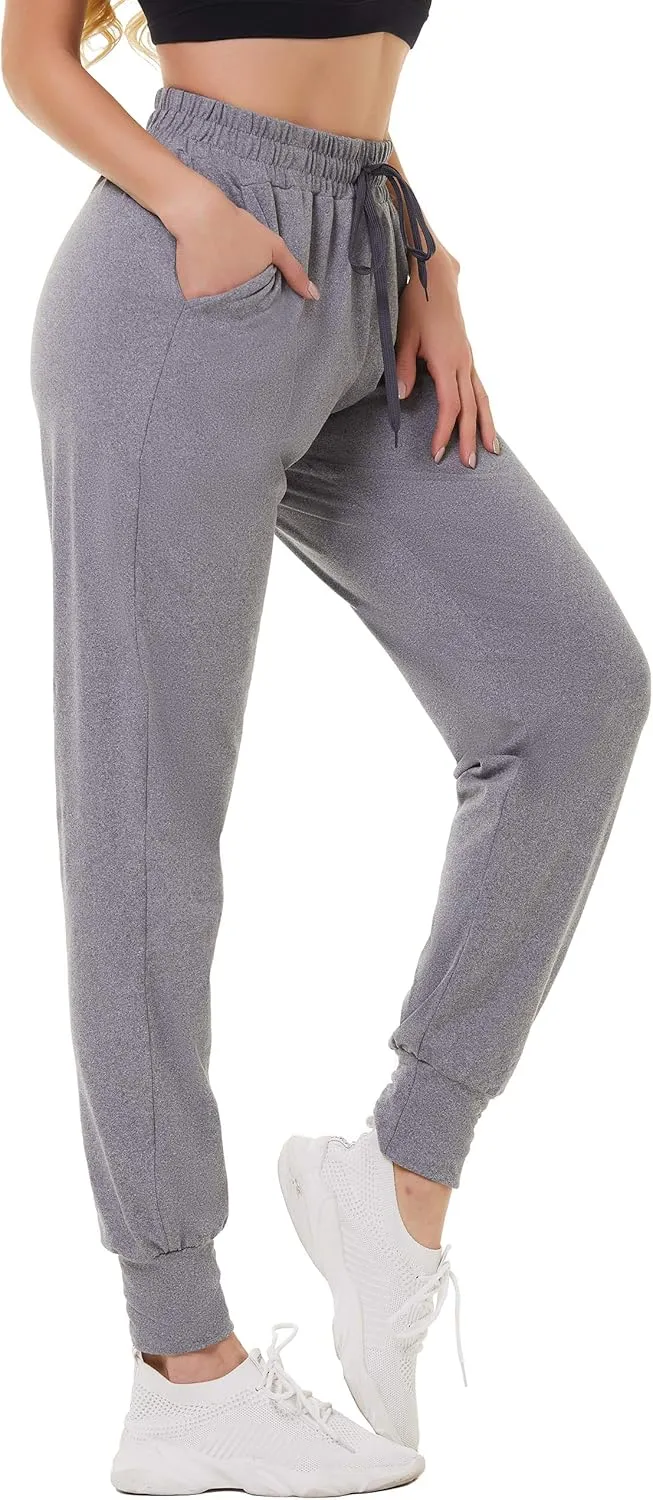FULLSOFT Sweatpants for Women with Pockets-Womens Joggers Yoga Lounge Pants Relaxed-fit Leggings for Cycling Workout Running