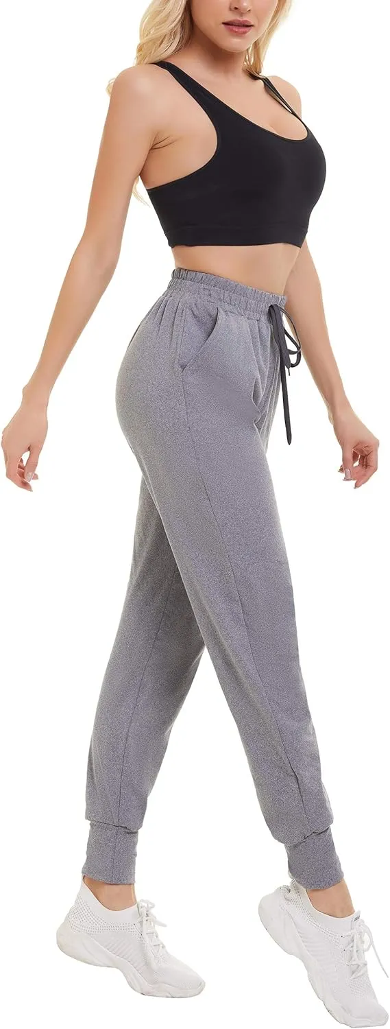 FULLSOFT Sweatpants for Women with Pockets-Womens Joggers Yoga Lounge Pants Relaxed-fit Leggings for Cycling Workout Running