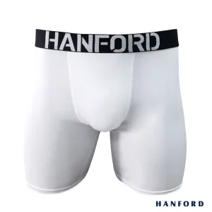 Hanford Athletic Men Pro Cool Quick Dry Compression Shorts Velosis - White (Single Pack)