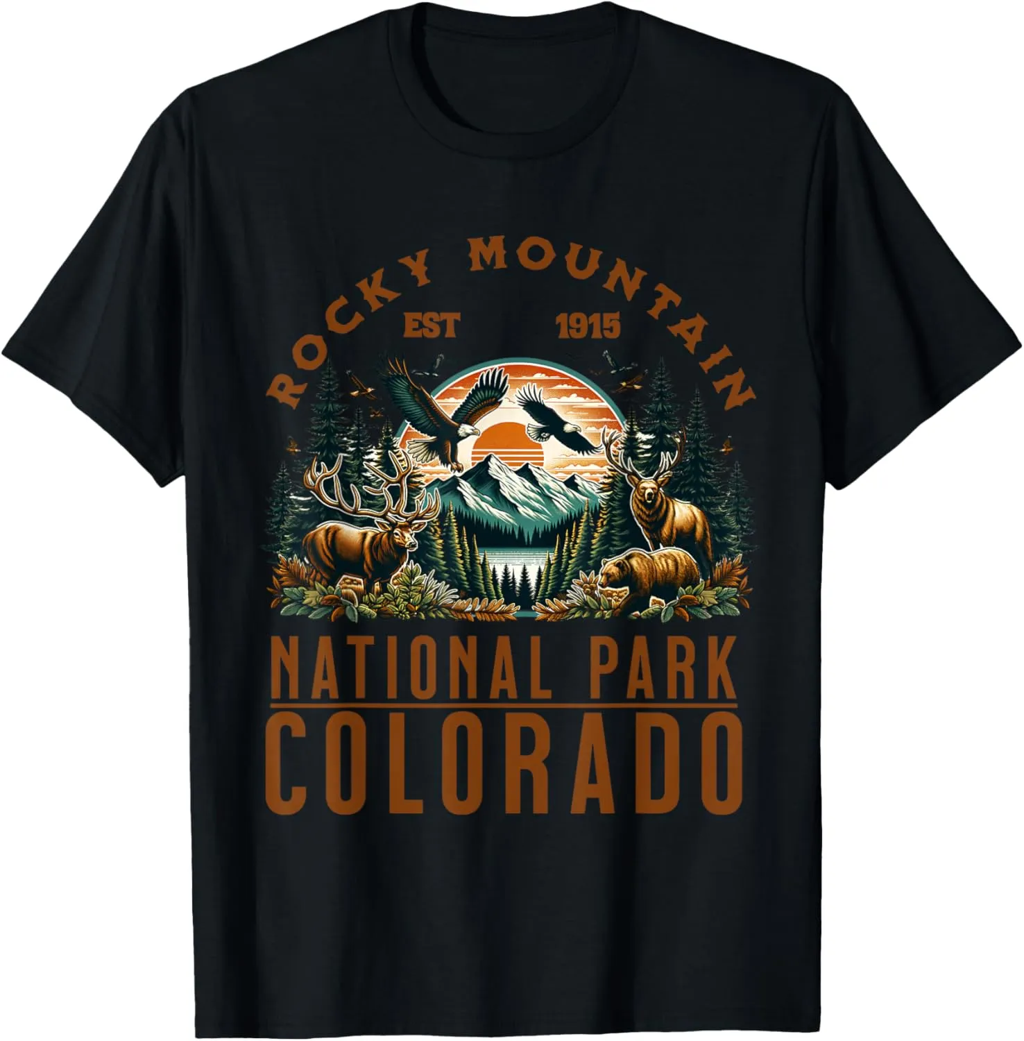 Rocky Mountain National Park, Colorado Wildlife Adventure T-Shirt