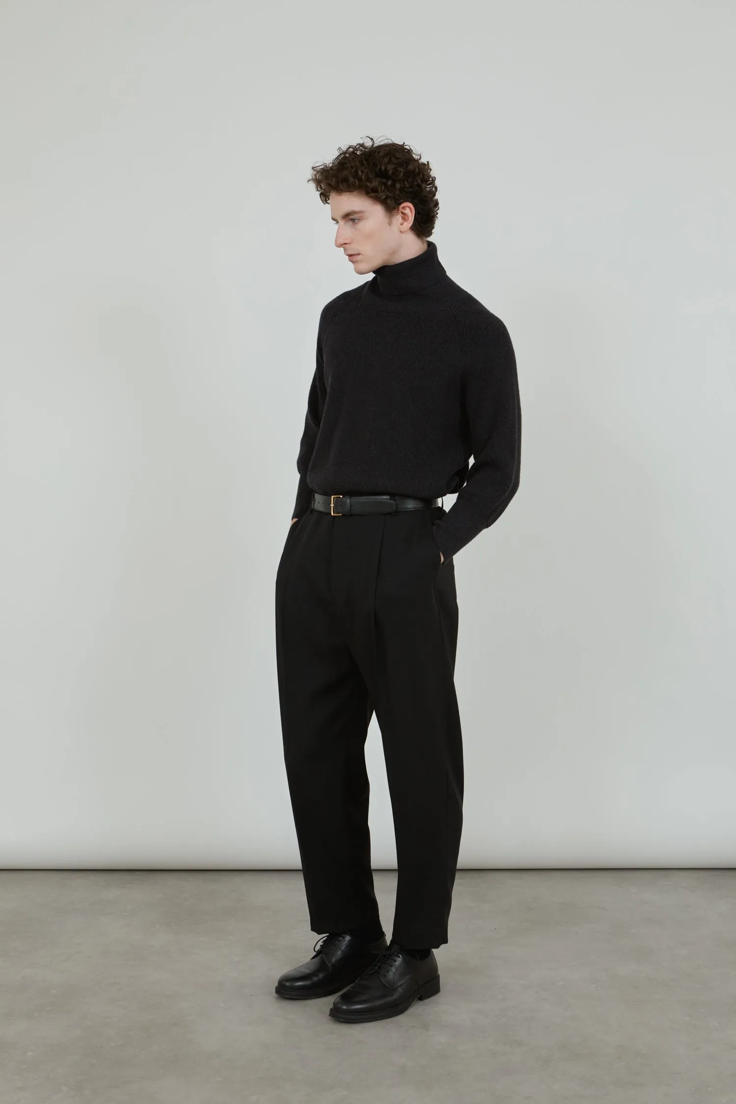 Ronin trousers | Black - Virgin wool