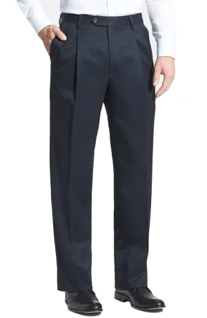 Super 100's Gabardine<br>Pleated<br>Regular Rise