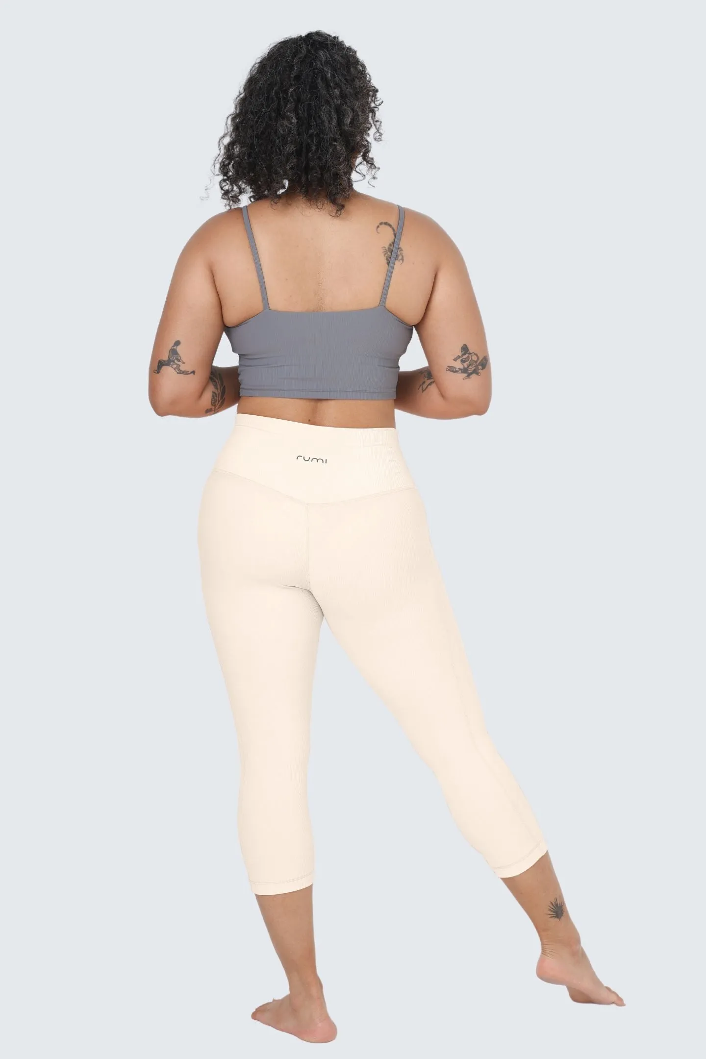 W Sun Rib Pants 21" - Natural