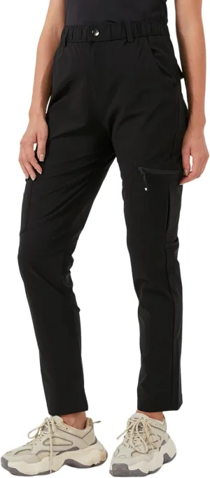 Women's Hiking Pants Quick Dry Lightweight Water Resistant Elastic Waist Cargo Pants for All Seasons