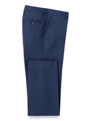 Wool Gabardine Pants - Bright Navy