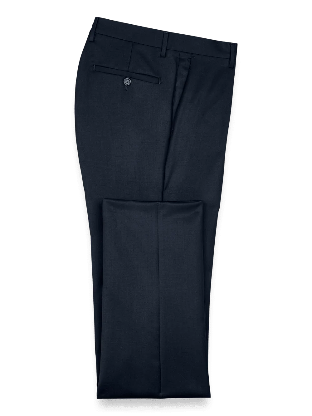 Wool Gabardine Pants - Dark Navy