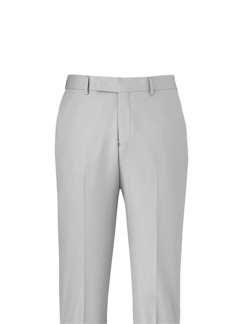 Wool Gabardine Pants - Light Grey