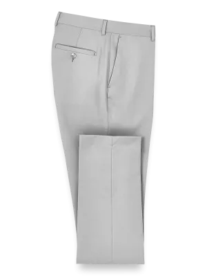 Wool Gabardine Pants - Light Grey