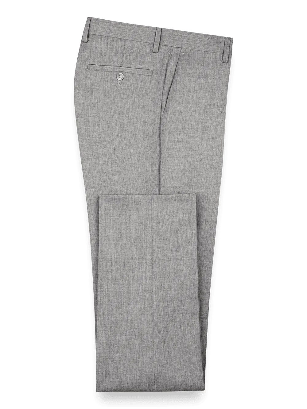 Wool Gabardine Pants - Pearl Grey